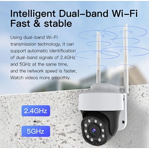 4MP Solar cctv Security Camera Outdoor wireless WiFi IP Camera Home Security System W/ Motion Detection Auto Tracking 2-Way Talk