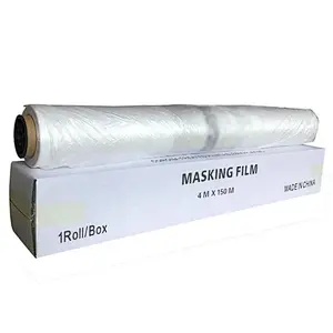 Automotive Plastic Auto Overspray Masking Film for Car Spray Paint masking film roll for use in painting