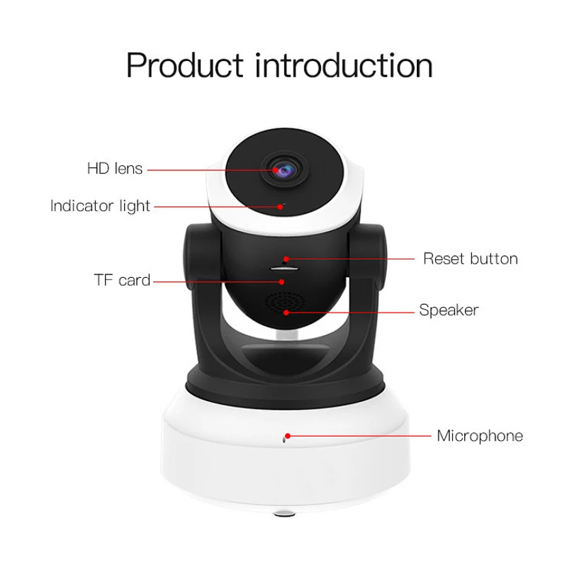 AI Smart indoor network camera wireless 3MP WIFI IP camera cctv camera security system for home/baby monitor camara de seguridad