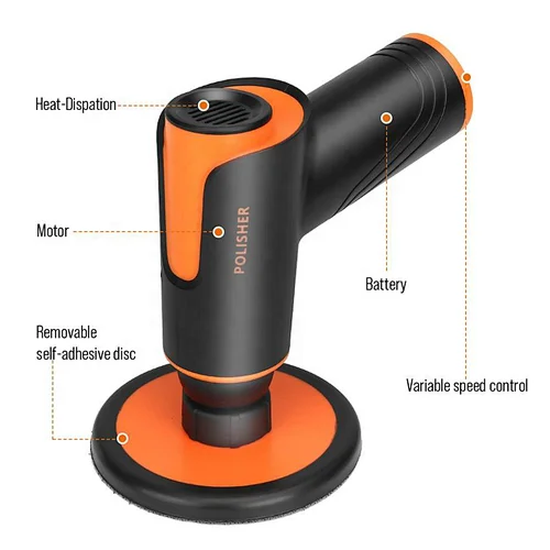 Cordless Electric Car Polishing Machine Rechargeable Car Polisher For Gap Cleaning Vamp Waxing Repair Tool