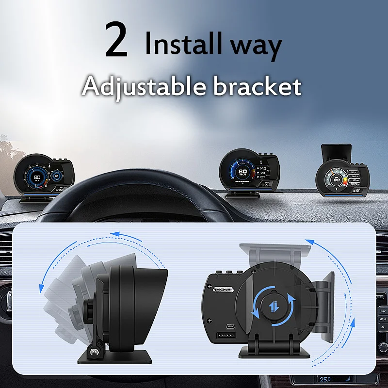 Smart Digital Auto HUD Heads Up Display GPS Speedometer Car OBD Gauge Hot Vehicle Electronics