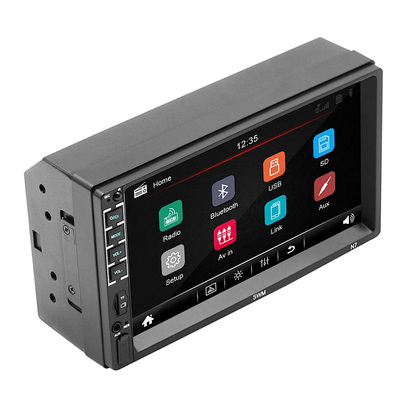 2 Din Car Radio Stereo 7inch HD Touch Screen Multimedia Player BT Autoaudio FM Receiver Mirror Link