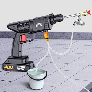 24v High Pressure Cordless Car Washer Wireless Spray Water Gun Portable Cleaning Machine For Irrigation With Lithium Battery