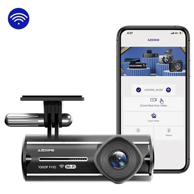 AZDOME M330 1080P Dash Cam with WiFi Car Dash cam