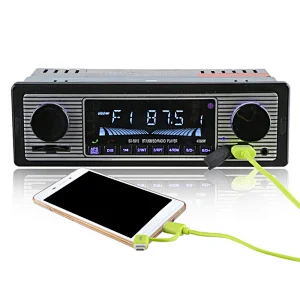 LCD Single DIN Car Stereo Receiver Car Radio Player Mp3 BT Hands Free Calling & Music Streaming/AM/FM Auto Radios Para Autos