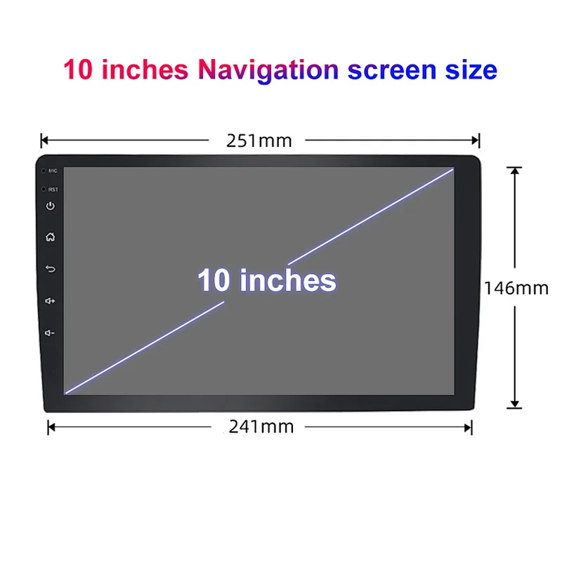 9/10 Inch 1+16 GB Touch Screen Android Car Radio Video Player 2 din Car Stereo dvd Mp5 Player W/ Carplay GPS Navigation