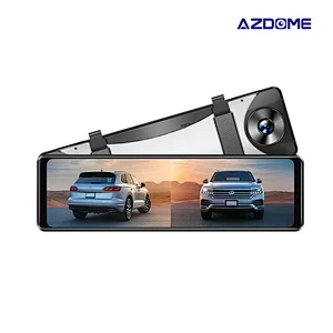 AZDOME PG16S Car Mirror Records Dash Cam With GPS