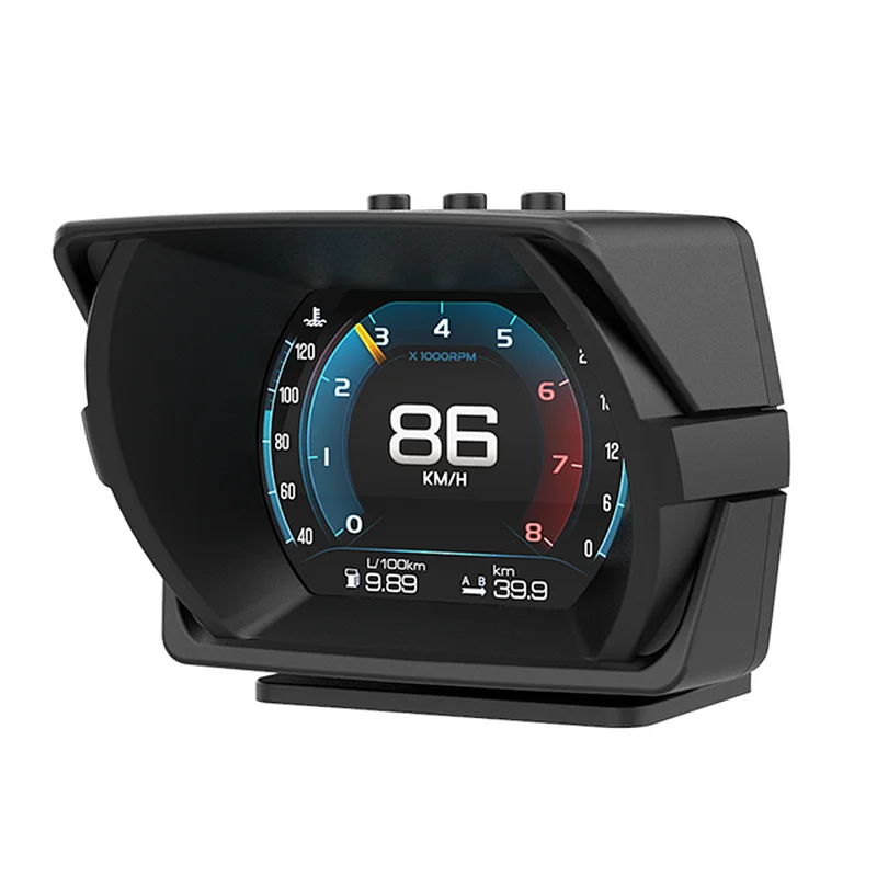 HUD Car Head Up Display OBD2 Gauge Display For All Vehicles Speedometer Projector System w/ GPS Navigation Compass