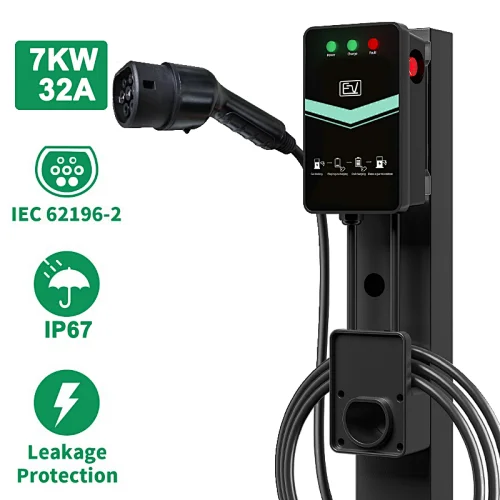 Home Use EV Charger Wallbox Electric Car Charger Station EV battery chargher cable