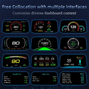 Obd cars head up display obd HUD diagnostic tools digital speedometer for car