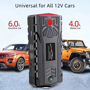 20000mAh High-capatity Multifunction Auto Power Bank Charger Car Jump Starter For Emergency Battery Booster Pack Portable
