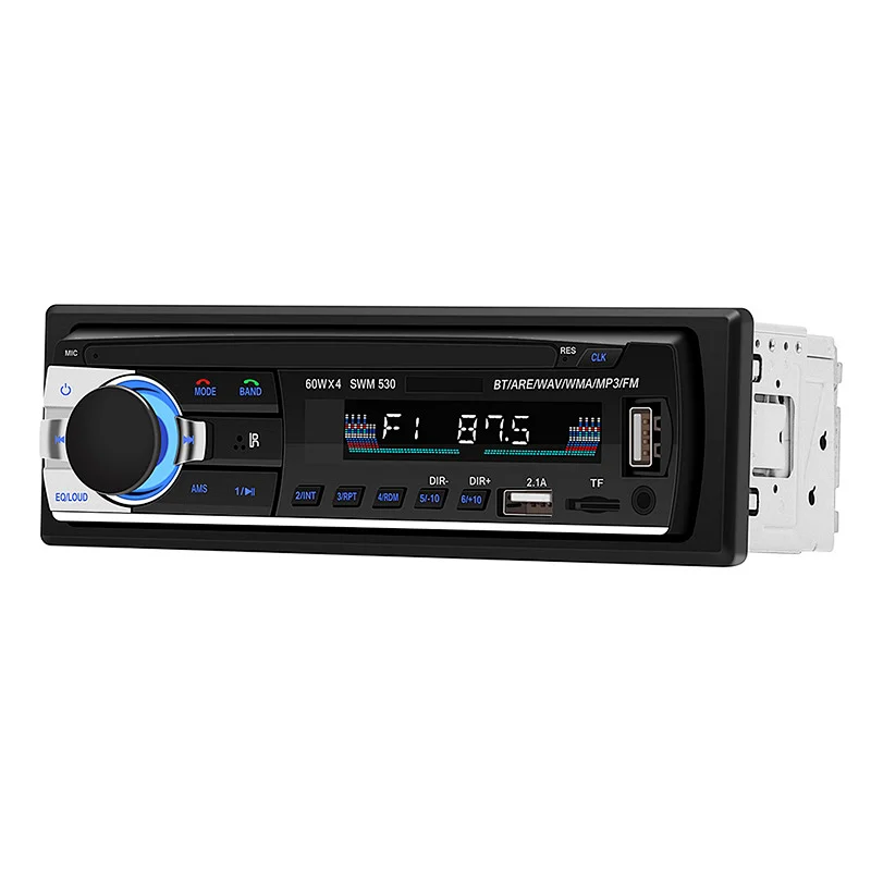 1 Din In Dash Car Stereo Digital Media Receiver Mp3 Car Media Player Auto Radio With AM FM Radion USB BT Call
