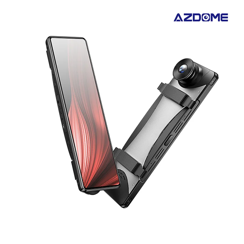 AZDOME PG16S Car Mirror Records Dash Cam With GPS