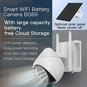 Outdoor 4G Network Solar Camera PTZ Security Cameras Wireless Auto Tracking CCTV Surveillance Ip Camera for Home/Baby Monitor