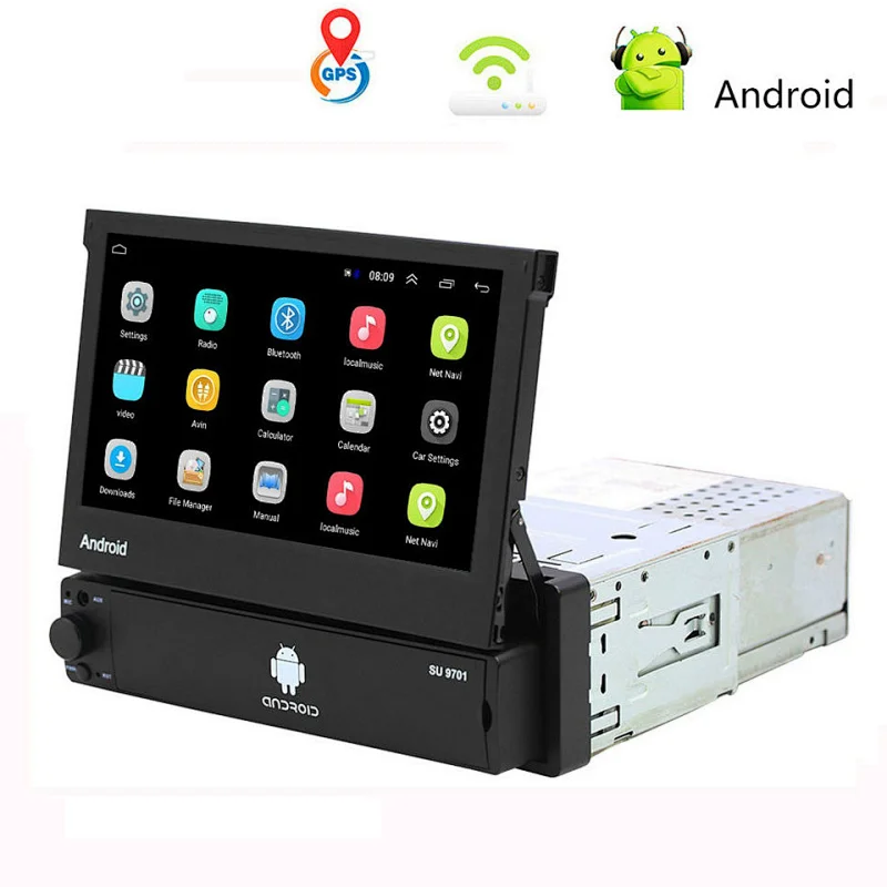 7 Inch 1din Android Car Radio Multimedia Player Car Stereo Autoradio with Gps Navigation Auto Electronnics