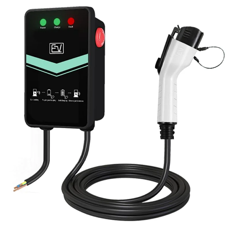 Home Use EV Charger Wallbox Electric Car Charger Station EV battery chargher cable