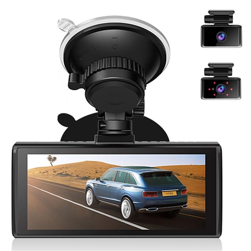 3 Channel Car Black Box Dash Cam 4K Car DVR 64GB/128GB eMMC Storage built-in APP WiFi GPS 1080P Front Cabin Rear 3 Cameras