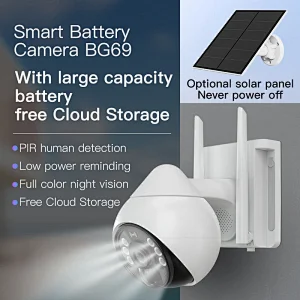 Outdoor 4G Network Solar Camera PTZ Security Cameras Wireless Auto Tracking CCTV Surveillance Ip Camera for Home/Baby Monitor