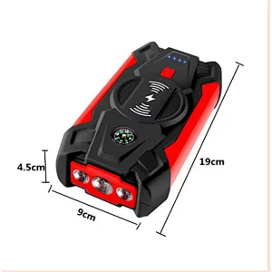 Hot sale 12-Volt 39800mAH Lithium Auto Jump Starter Box Car Battery Booster Pack Portable Power Bank Charger With Lighting