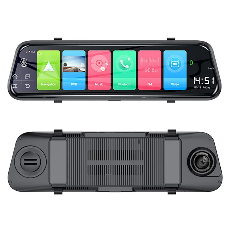 4G Android WIFI Full HD Rearview Mirror Dash Cam With GPS Navigation
