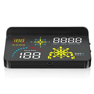 Universal Digital Speedometer For Car 5.8 Inch Large Screen GPS Avigation Lane Change Reminder HUD Car OBD USB Head Up Display