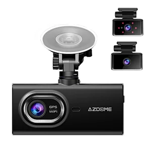 3 Channel Car Black Box Dash Cam 4K Car DVR 64GB/128GB eMMC Storage built-in APP WiFi GPS 1080P Front Cabin Rear 3 Cameras