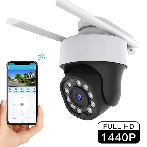 4MP Solar cctv Security Camera Outdoor wireless WiFi IP Camera Home Security System W/ Motion Detection Auto Tracking 2-Way Talk