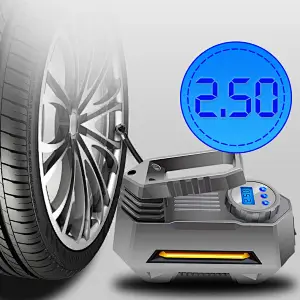 Portable Car Tire Inflator Air Compressor Pump Led Electric Car Tyre Inflator With pointer Pressure