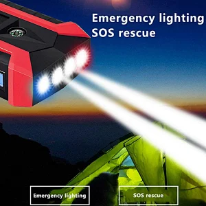 20000mAh multi function car jamper battery jump starter automotive booster batterie power bank charger auto