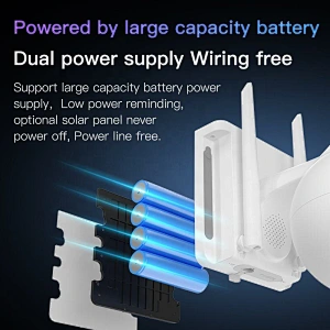 Outdoor 4G Network Solar Camera PTZ Security Cameras Wireless Auto Tracking CCTV Surveillance Ip Camera for Home/Baby Monitor