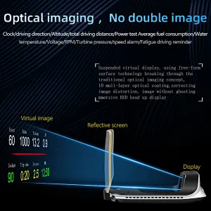 Obd cars head up display obd HUD diagnostic tools digital speedometer for car