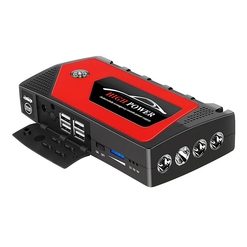 Portable car battery pack booster 99800mAh 4 USB battery car jump starter power bank charger starting device emergency tool