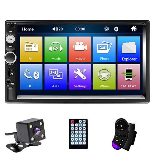 2 din Car Radio 7" HD Autoradio Multimedia Player 2DIN Touch Screen Auto audio Car Stereo MP5 BT USB TF FM Camera