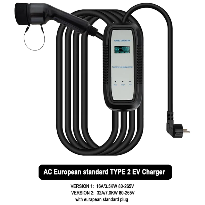 Portable EV Charger EV Charging Cable EV Wallbox for Electric Car