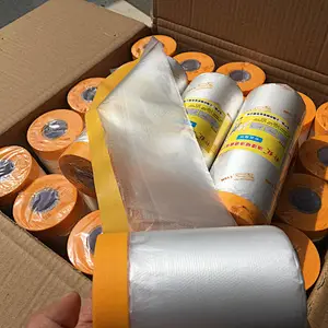 pre-taped masking film for painting protection
