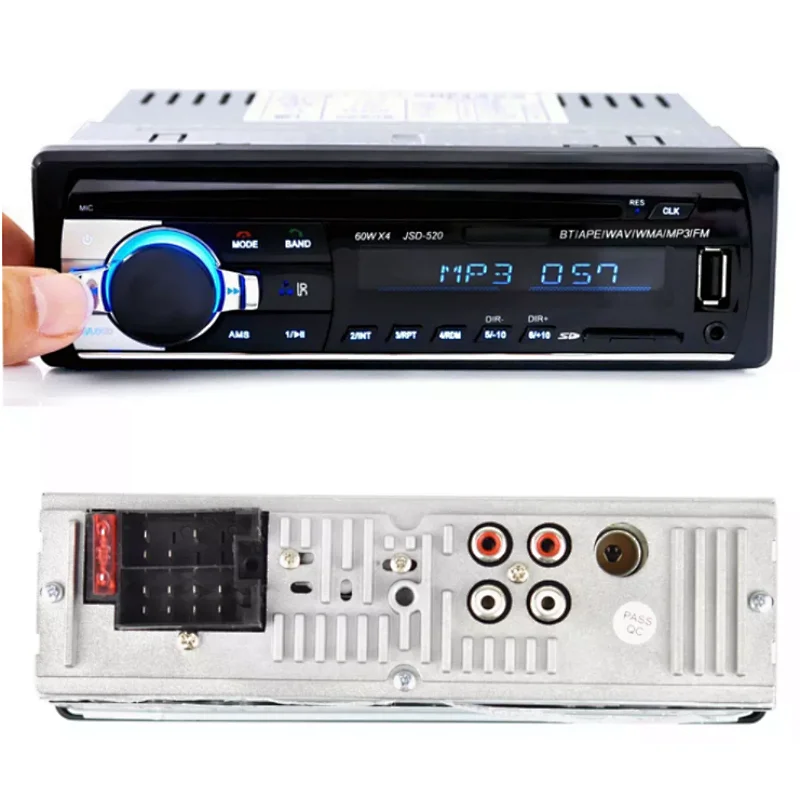 Universel Car MP3 Player Stereo Autoradio 1 din Car Radio BT 12V In-dash FM Aux In Receiver SD USB MP3 MMC WMA