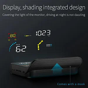 Universal Digital Speedometer For Car 5.8 Inch Large Screen GPS Avigation Lane Change Reminder HUD Car OBD USB Head Up Display