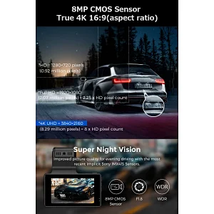 AZDOME Dash Cam 3inch Car Driving Recorder Camera Night Vision Park Monitor G-Sensor Loop Recording