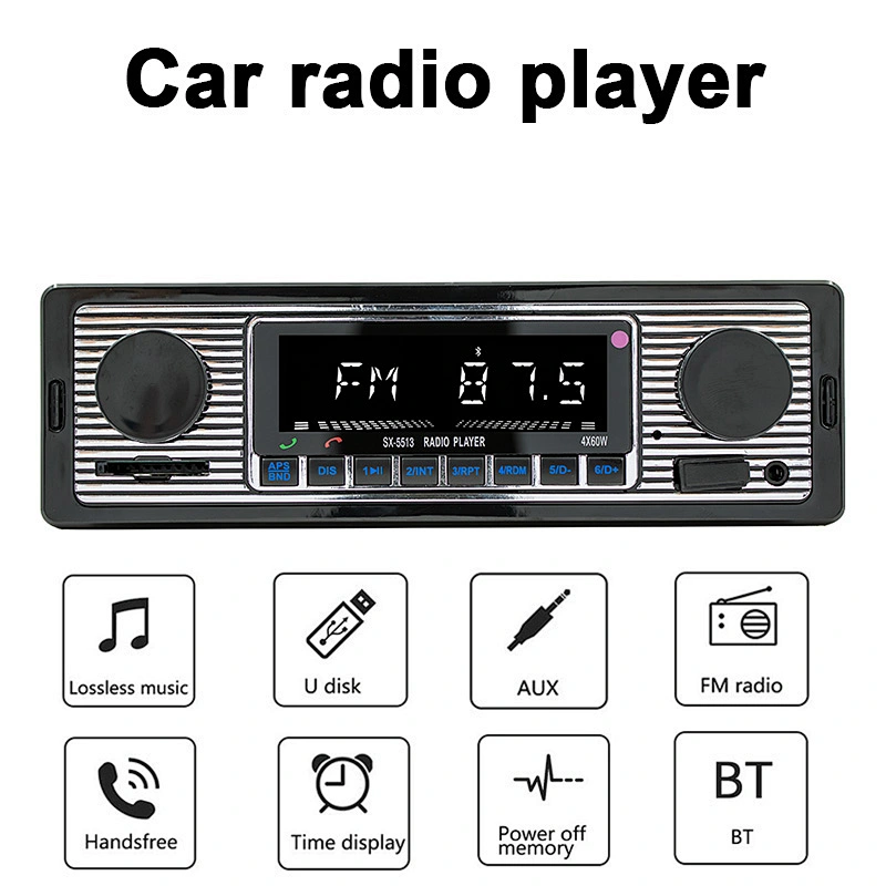 LCD Single DIN Car Stereo Receiver Car Radio Player Mp3 BT Hands Free Calling & Music Streaming/AM/FM Auto Radios Para Autos