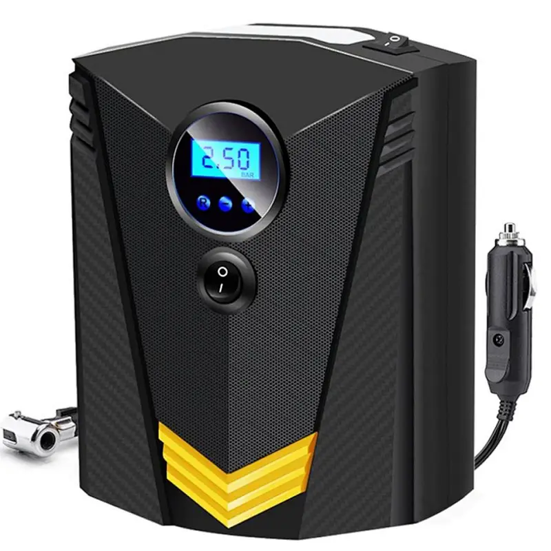 Air pump air compressor digital tire inflator for car motorcycle led light tire pump
