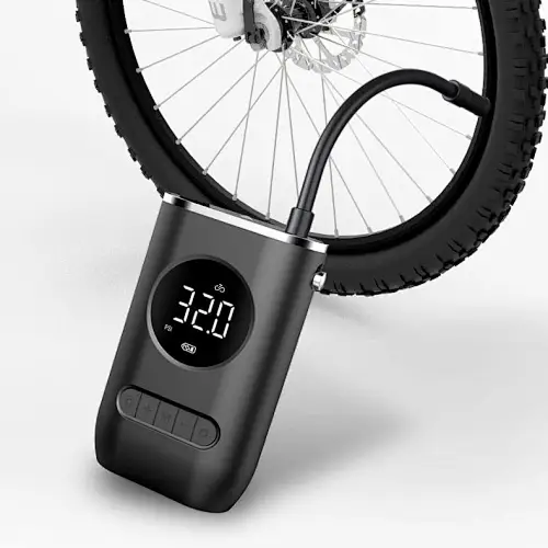 Portable mini bicycle pump high pressure air pump for toy ball mountain bike pump Li-ion battery air inflator