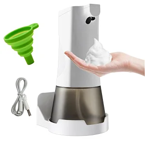 Rechargeable automatic foam soap dispenser