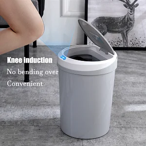Intelligent induction trash can home living room kitchen bedroom bathroom creative automatic electric trash can with lid