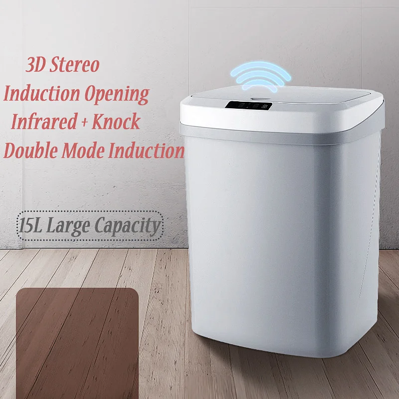 intelligent sensor trash can kitchen living room bedroom bathroom automatic induction electric trash bucket