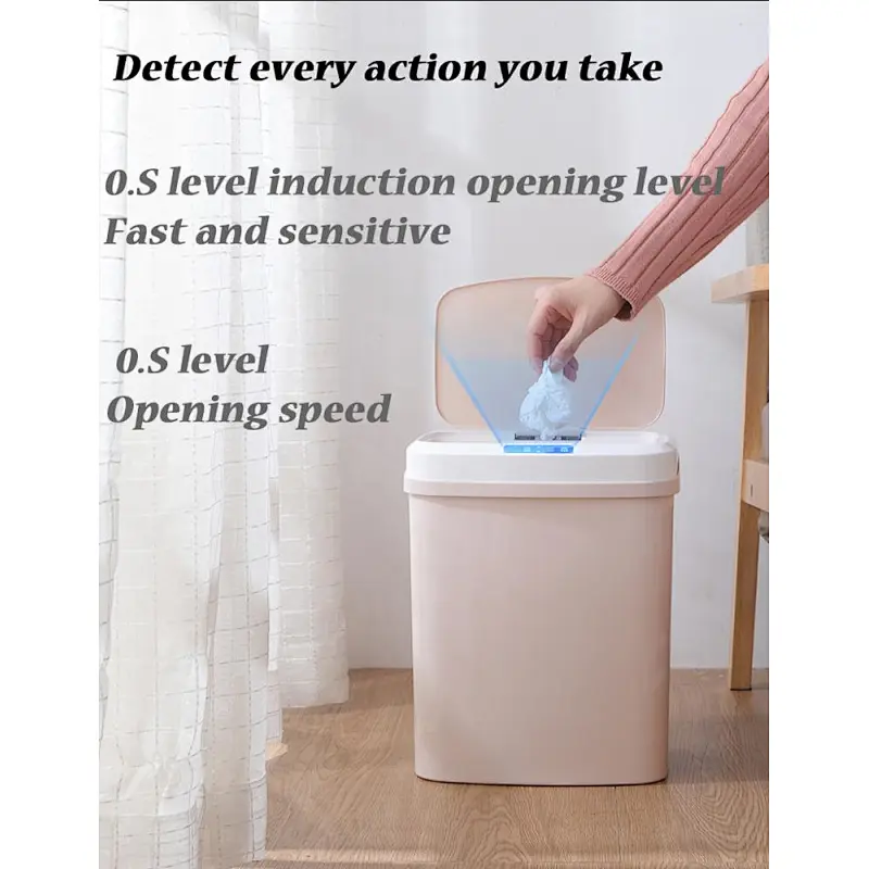 intelligent sensor trash can kitchen living room bedroom bathroom automatic induction electric trash bucket