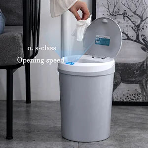 Intelligent induction trash can home living room kitchen bedroom bathroom creative automatic electric trash can with lid