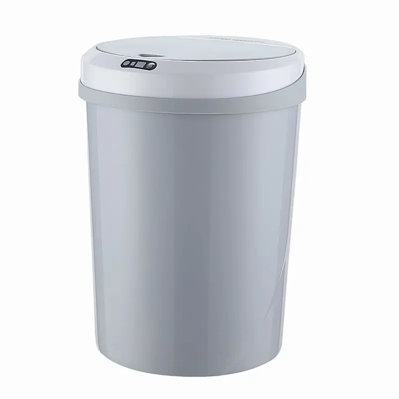 La basura de inducción inteligente puede casa sala de estar dormitorio baño baño creativo automático cubo de basura eléctrico con tapa