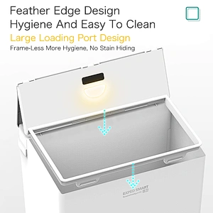 Folding induction trash can with night light Automatic Sensing