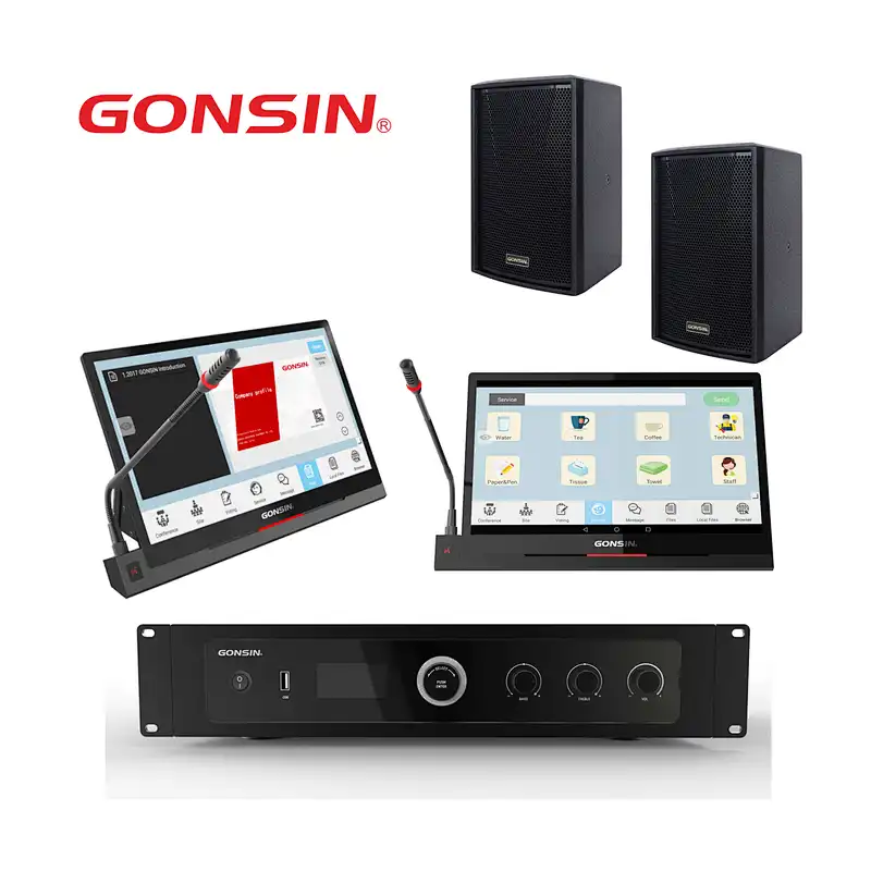 Gonsin Paperless Intelligent Conference system With Call Service And Browsing Conference Files Function