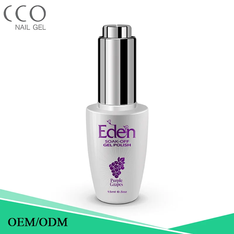 CCO Eden nail gel polish superior quality organic LED/UV lamp long last soak off gel polish for nails